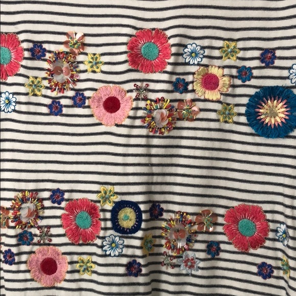 Talbots Floral Row Crewneck Sweater - Picture 4 of 6